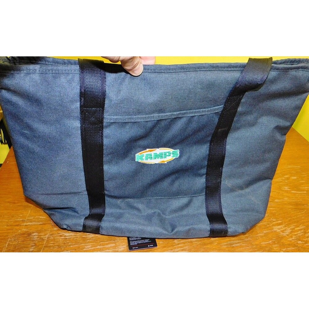 OGIO 94000 Downtown Tote in Tarmac Heather Embroidered with Kamps Logo